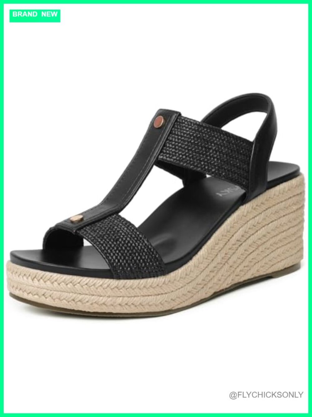 Womens Espadrille Wedge Sandals Open Toe Ankle Strap Arch Support Walking